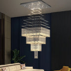 Modern Crystal Ceiling Chandelier for Living Room Staircase Pendant Light