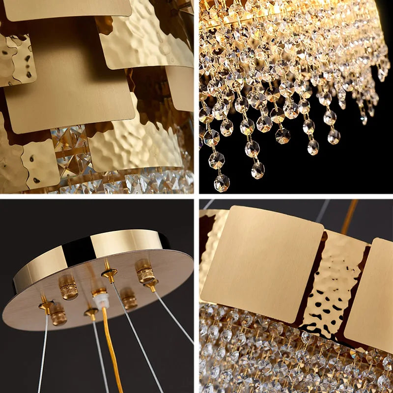 Crystal Chandelier: Modern Luxury Lighting for Living Room, Dining, and Bedroom