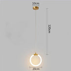 Gold Pendant Lights Energy Saving for Living Room Hanglamp