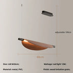 Wood Grain LED Wall Lamp: Minimalist Wabi Sabi Style Nordic Fixtures