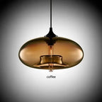 Glass Chandelier Pendant Lamps | Industrial Hanging Lighting Fixture for Kitchen, Restaurant