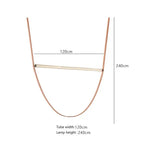 Glass Tube Pendant Lamp: Modern LED Lighting for Living Room, Duplex Villa Staircase