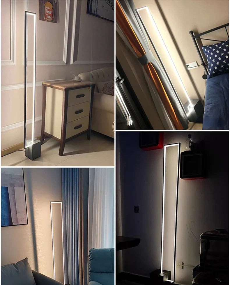 Geometric LED Floor Lamp Modern Dimmable Living Room Bedroom Decoration Light