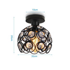 Industrial LED Ceiling Light: Modern Retro Loft Plafonniers for Living Room Kitchen Cage Home Decor