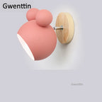 Cartoon Mouse Wall Lamp | Nordic LED Sconce for Kids' Room & Bedroom