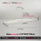 Modern Black Nordic Chandelier LED Light for Living Room by Afralia™