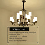 Simplistic Modern Chinese Style Living Room Chandelier