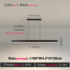 Modern Nordic Dining Room Chandelier LED Office Bar Table Lamp