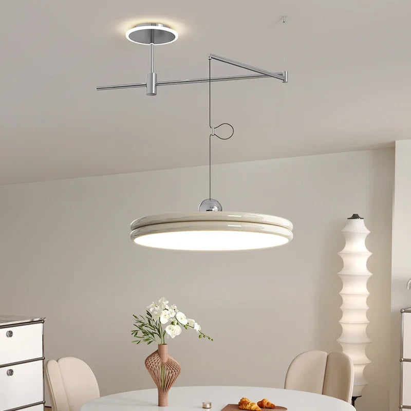 Nordic Swinging Arm LED Pendant Lights for Dining Table by Afralia™