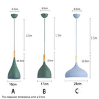 Wood Pendant Light: Modern Nordic Kitchen Ceiling Lamp for Dining Room & Coffee Bar