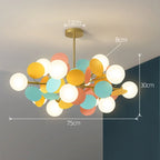 Branch Chandelier: Modern Colorful LED Ceiling Light for Bedroom and Living Room