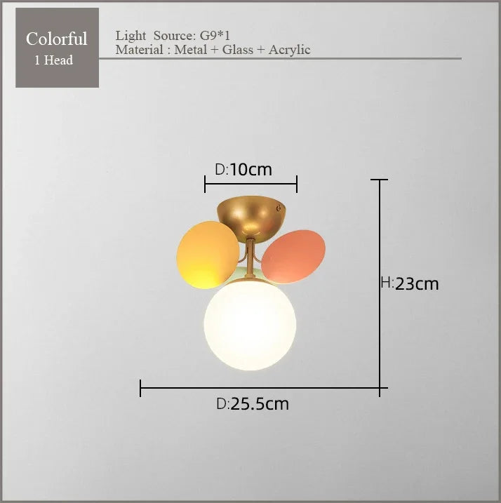 Frost Glass Ceiling Chandelier for Home Indoor Lighting