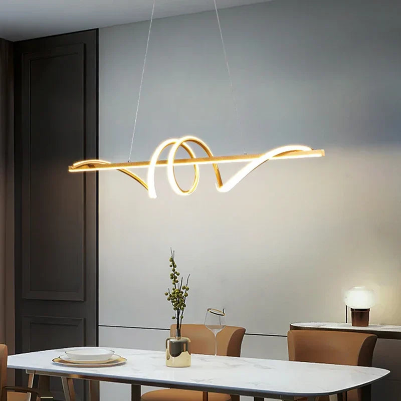 Minimalist LED Pendant Lamp Dimmable Chandelier for Home Decor Lighting