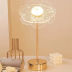 Butterfly Gold Acrylic LED Desk Lamp for Artful Living Room Night Light