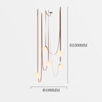 Duplex Wabi Sabi Designer Villa Belt Living Room Chandelier Nordic Ceiling Light