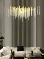Luxury Crystal Chandelier Pendant Light Modern LED for Living Room Bedroom Restaurant