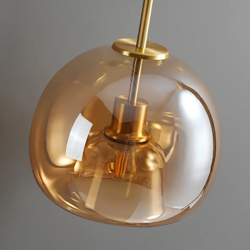 Glass Ball LED Ceiling Light: Modern Living Room Lighting for Aisle, Bedroom, Kitchen
