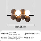 Abstracta Pendant Lamp: Stylish Designer Fabric Chandelier for Home, Office, and Dining Space