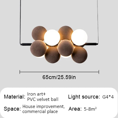 Abstracta Pendant Lamp: Stylish Designer Fabric Chandelier for Home, Office, and Dining Space