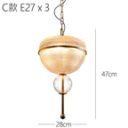 Retro Glass Can Pendant Lights: Modern Kitchen & Living Room Hanging Lamps