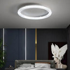 Modern Luxury Gold Ceiling Lamp: Circular Ring LED Light for Bedroom, Dining, Kitchen