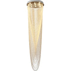 Rotating Crystal Chandelier for Duplex Villa Living Room Loft