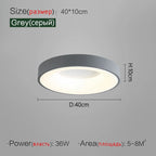 Modern Round Bedroom Lamp, Nordic Minimalist Ceiling Light for Dining Room 2023