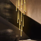 Modern LED Tapered Chandelier for Living Room, Kitchen, and Hall