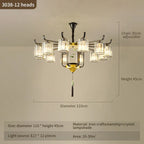 Luxury Crystal Chandelier: Modern Chinese Villa Living Room Lighting