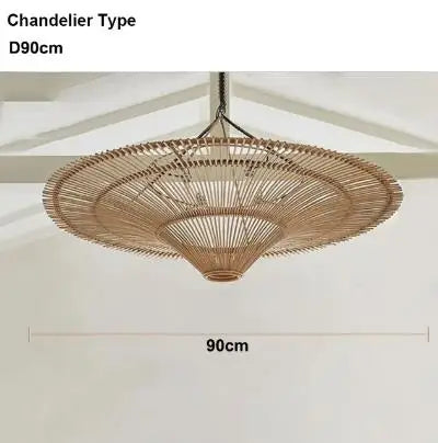 Nordic Rattan Chandelier: Stylish Wicker Lighting for Home Décor