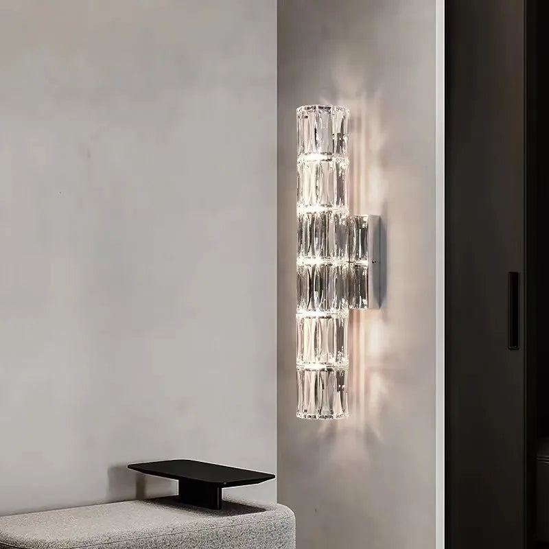 Luster Crystal Wall Sconces: Modern Elegant Glass Wall Light Fixtures