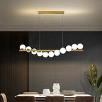 Modern Glass Balls Ceiling Chandelier for Dining Room and Kitchen