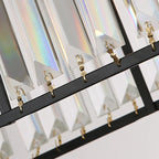 Modern Iron Crystal Chandelier for Home Decor and Dining Table