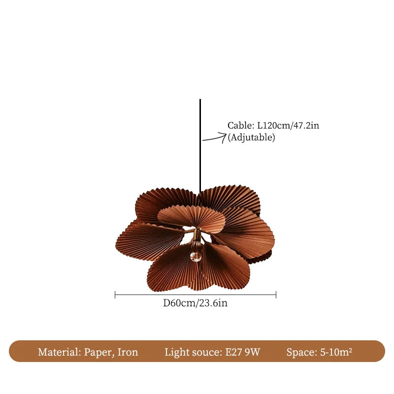 Wabi Sabi LED Paper Ceiling Lamp for Home Decor, Living Room, Kitchen Island