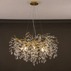 Nano Crystal Chandelier Horse Eye Pendant LED Lighting for Luxury Living Room & Hall