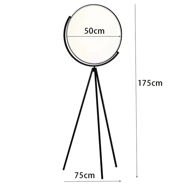 Superloon LED Floor Lamp Tripod Art White Black Nordic Living Room Lamp