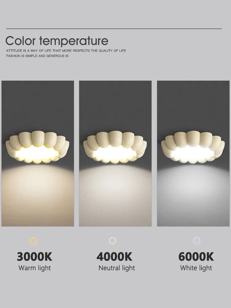 Cream Wind Bedroom Ceiling Lights - Full Spectrum Internet Celebrity Design