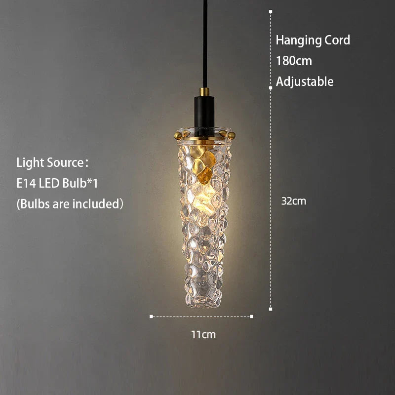 Crystal LED Ceiling Chandelier | Modern Bedroom Pendant Lamp