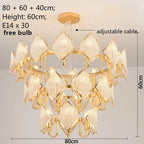 Crystal Chandelier Pendant Light: Elegant Modern Luxury for Living Room Decor