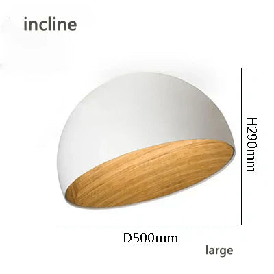Wood Grain Color Ceiling Lamp for Bedroom, Living Room & Corridor
