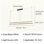 Lamina LED Pendant Light: Minimalist Design for Office, Living Room, Restaurant, Bar.