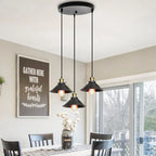 Retro Industrial Pendant Ceiling Lamp E27 LED Chandelier Loft Light for Home Living Room