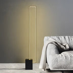 Modern Black LED Floor Lamp with Foot Switch