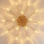 Crystal Ceiling Light for Modern Light Luxury Living Spaces by Samsarah Lighting