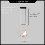 Modren Style Magpie Bird Chandelier Pendant Light for Children's Room