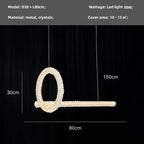 Crystals Pendant Lights: Modern Dimmable Chandelier for Luxury Living Room, Dining, Bedroom