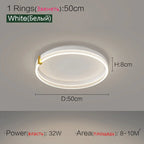 Nordic LED Ceiling Lamp 2023 - Modern Minimalist Bedroom Lighting