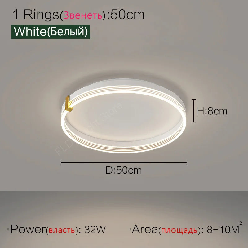 Nordic LED Ceiling Lamp 2023 - Modern Minimalist Bedroom Lighting