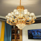 Crystal Luxury Chandelier: Elegant European Atmosphere Lighting for Living Room, Bedroom, and Restaurant