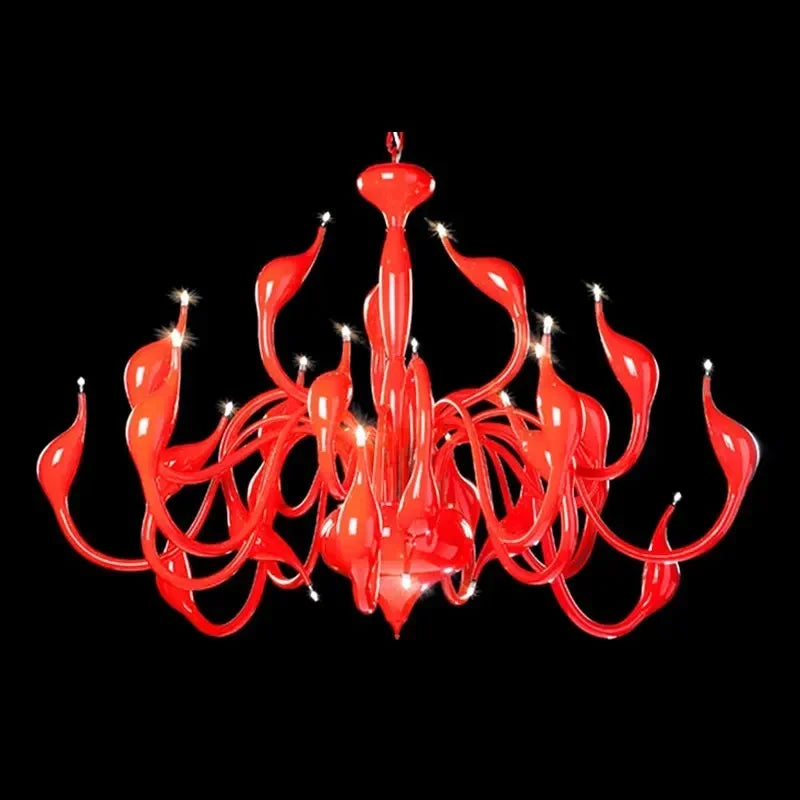 Swan Pendant Chandelier: Elegant European Style for Living Room, Bedroom, Restaurant